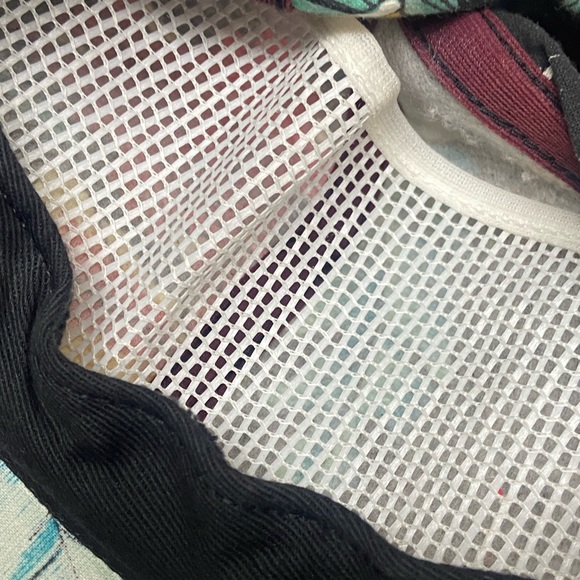 Vintage 1980s Gray Floral Strap Back Golf Running Retro Baseball Hat Cap - Picture 5 of 6